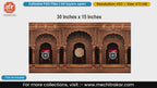 Traditional Maratha royal turban pheta and crossed swords banner editable PSD template.