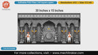 Premium editable PSD template showing Goddess Tuljabhavani statue and Maratha Mawale guards.