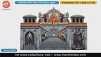 Adishakti Tuljabhavani Editable PSD Pandal Decoration Temple Theme Design