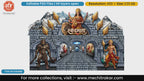 Skandmata Devi Theme Editable PSD Backdrop Template for Pandal Decoration and Print Media Design