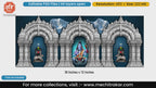 Golden Arch Wood Carving Twin Shiva Conch Blowing Backdrop PSD Template