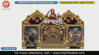 Katyayani Devi Warrior Goddess Editable PSD Backdrop Template for Pandal Decoration and Print Media Design
