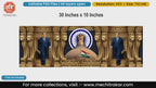 Dr. Babasaheb Ambedkar walking with Indian Parliament and Flag editable PSD template backdrop.