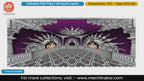Chhatrapati Shivaji Maharaj Silver & Purple Sunburst Darbar – Editable PSD Backdrop