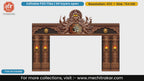 Bronze Goddess Durga Entry Gate Editable PSD Template with Om Symbol