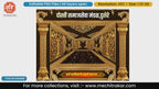 Golden Mooshak & Peacock Brown Wood Mandap Kit – Editable PSD