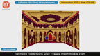 Traditional golden pillar and maroon curtain 4 Side Decoration editable psd template with elephant figures