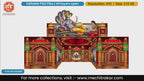 Sheshshayi Vishnu Lakshmi Dashavatar Royal Golden Temple Pandal Editable PSD Template