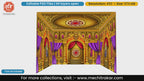 Royal purple draped palace arches graphic 4 Side Decoration editable psd template for digital agencies.