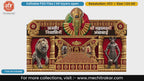 Mahalakshmi Ambabai Karvir Nivasini Editable PSD Pandal Decoration Temple Theme Design