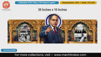 Editable PSD template of Dr. Babasaheb Ambedkar pointing with historical photos and orange pillars.