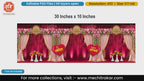 Rich Red Floral Wall & Drapes Wedding Banner - Editable PSD Template