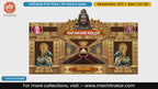 Golden Shiva & Nandi Facade Mandap Gate – Editable PSD