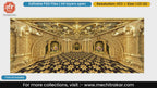 Golden Ganesha Elephant Pillar Palace with Star Floor – Editable PSD Backdrop