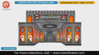 Maharashtrian heritage historic fort 5 Side Decoration editable psd template