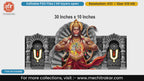 Lord Hanuman tearing his chest to reveal Rama and Sita on a silver stone backdrop editable psd template