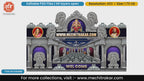 Blue Peshwa Heritage Lord Ganesha Themed Editable PSD Print Media Template