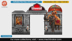 Grand Shivjayanti entrance arch editable PSD template showing Chhatrapati Shivaji Maharaj on a royal elephant and young Shivaji with Rajmata Jijau.