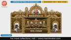 Golden Mahadev Nandi Cobra Ganesha Mandap Editable PSD Template