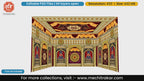 Royal red and gold draped 4 Side Decoration editable psd template for flex printing