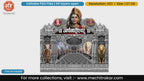 Ardhanarishwar Shiva Parvati Editable PSD Pandal Decoration Temple Theme Design