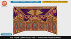 Purple traditional fort architectural 4 Side Decoration editable psd template for stage fabricators.