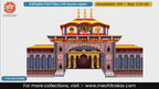 Badrinath Temple Pandal Decoration Editable PSD Template