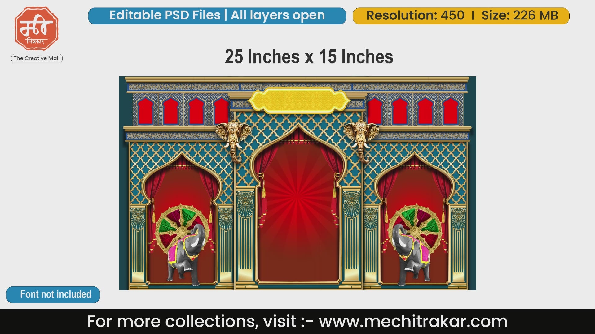 Traditional Backdrop Designs | Editable PSD File by Mechitrakar | mechitrakar.com