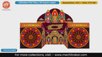 Colorful Lord Jagannath Rath Yatra 5 Side Decoration editable psd template for festive background