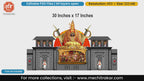 Grand coronation durbar of Chhatrapati Shivaji Maharaj with Tuljabhavani backdrop editable PSD template.