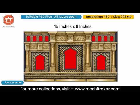 Traditional Theme Backdrop Designs | Editable PSD Files by Mechitrakar | BBK0824-1