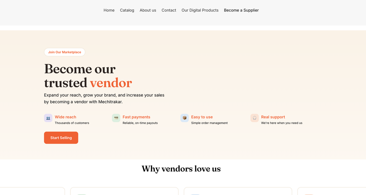 Click Become a Supplier