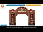 Ganesha Jijau Shivaji Fort Brick Entry Gate Editable PSD Template for Pandal Decoration