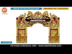 Ganpati Bappa Royal Horse Crest Entry Gate Editable PSD Template for Pandal Decoration