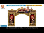 Ganpati Bappa Mushak Trishul Gate Entry Gate Editable PSD Template for Pandal Decoration
