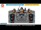 Maa Kali Mahakali Pandal Editable PSD – Golden Lion Guardian Design
